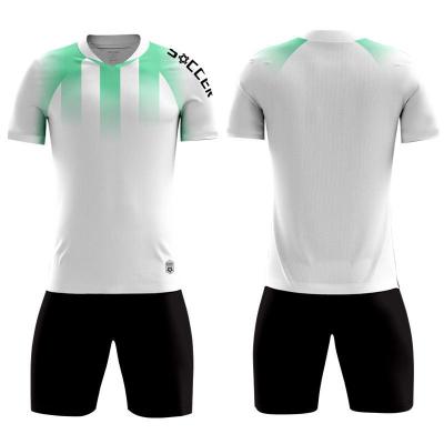 China Shirts & Tops Custom Blank Soccer Jerseys Adults Kids Tracksuit Soccer Jerseys Sets Uniforms Dye Sublimation Training Wear for sale