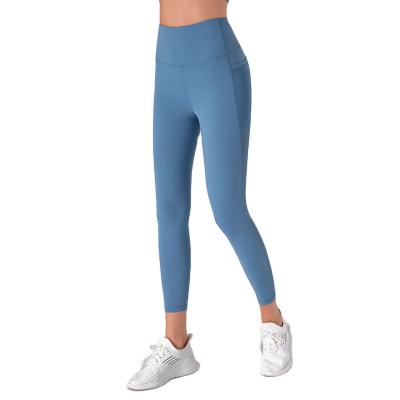 China Custom high quality splicing seamless fold fitness yoga leggings high waist women yoga pants leggings for sale