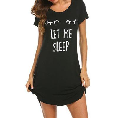 China Breathable Custom Hot Selling Women Sleepwear Cotton Nightgowns Ladies Lounge Wear for sale