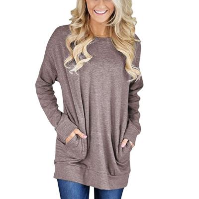 China Wholesale Women's Anti-Shrink Streetwear Long Sleeves Crop Top Round Neck Gym Wear Hoodie for sale