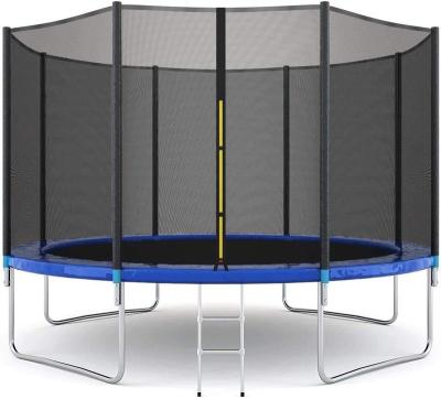 China Durable 8FT 12FT 10FT 14FT 16FT Trampoline Trampolines With Net Fence Outdoor 400LBS Trampolines For Kids for sale