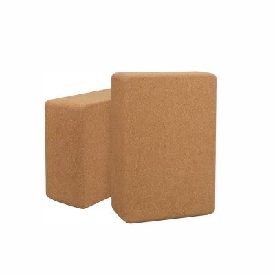 China Hot Yoga Pilate Yoga Prop and Yoga Accessory Cork and Recycled Sustainable Foam Block Yoga Brick for Pilates Training for sale