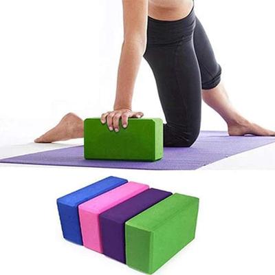 China Sports Accessories Exercise Bodybuilding Equipment Yoga Foam EVA OEM Gym Yoga Blocks Foam Brick For Fitness Training for sale