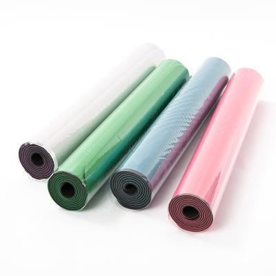 China Erercise Yoga PU Yoga Mat Premium Quality 6mm Thick High Density Gym Accessories Natural Rubber Mat for sale