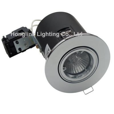 China Fire Rated Downlight Cut-out86mm 7W Max Led Bulbs Halogen Bulbs IP65 Residential 1-2light Downlights GU10 Tilt MR16 Aluminum 100-240V 30000 for sale