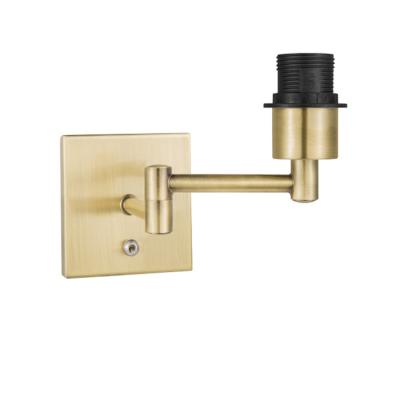 China Modern Swing Arm Mounted Wall Lamp With White Switch Kit IRON Modern Antique NC HL-W18005 Brass 220-240V AC 540*280mm; GUA for sale