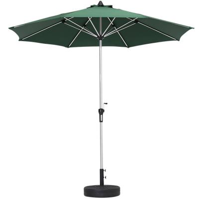 China Sun Wind Rain Make Heavy Duty 2.7m Column Parasol Umbrella Medium Large Outdoor Cafe Patio Garden Beach Patio Umbrellas for sale