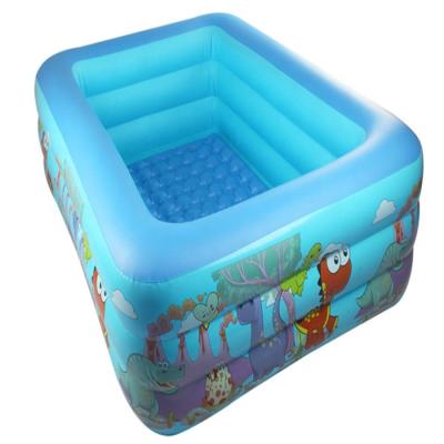 China Outdoor Family Safe Extra Large Inflatable Baby Dinosaur Cartoon Pool Family Baby Pool Inflatable Swimming Pools for sale