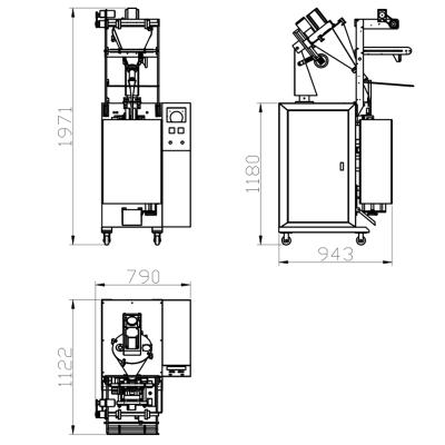 China Hot Selling Automatic Food Henna Powder Packing Seasonings Powder Packaging Machine 2gm to 50gm for sale