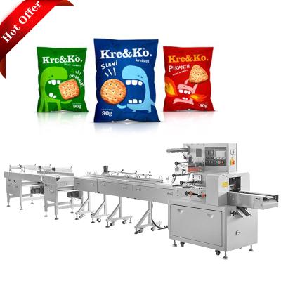 China Food Leisure Horizontal Packing Snacks Sit Packing Machine for sale