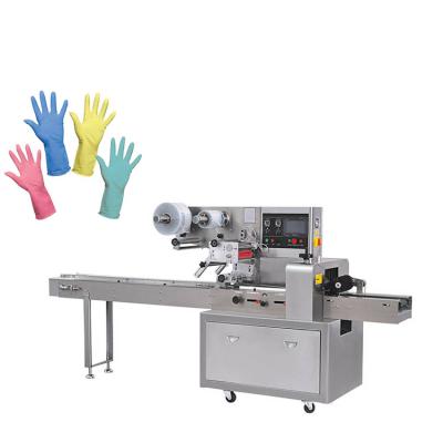 China 2021 Automatic Food Film Stretch Wrapping Pallet Wrapping Machine Hot Selling Horizontal Packing Machine for sale