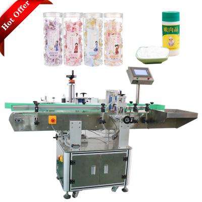 China Double side food automatic adhesive sticker labeling machine water bottle packing machine price for sale