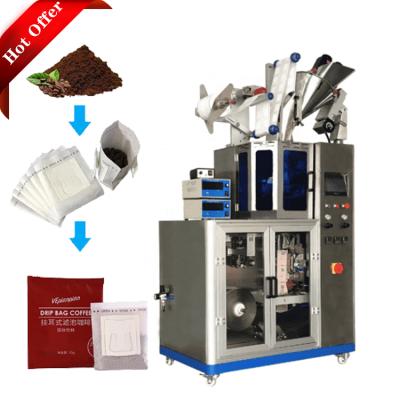 China Full Automatic Chemical Ear Drip Coffee Packing Machine With Inner Ear Bag Outer Hand Bag for sale