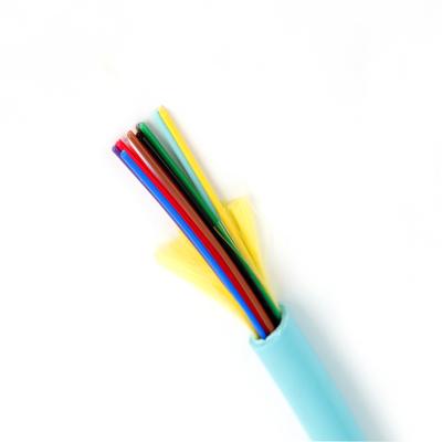 China Patch Cords Factory Price 12 Core OM3 PVC/LSZH Jacket Indoor Fiber Optic Cable GJFJV for sale