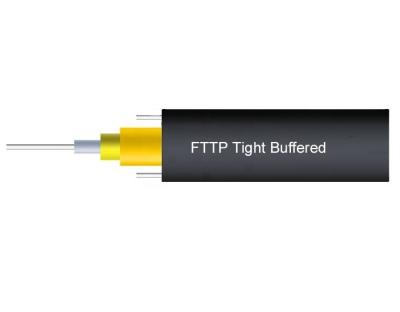 China FTTH Network Drop Cable LSZH G657A G652D FTTH FTTX 1 Core Single Mode Single Mode Optical Fiber Flat Cable for sale