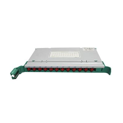 China High Quality 1X12 Tray Type Fiber Optic PLC Splitter Tray Type With FC St SC LC Adapter for sale