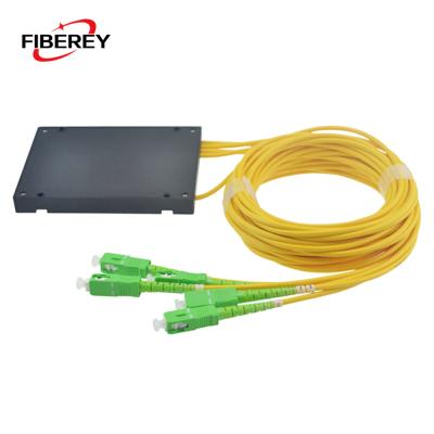 China Hot Selling ABS Module 1X4 Module Box Fiber Optic PLC Splitter With SC/APC Connector for sale