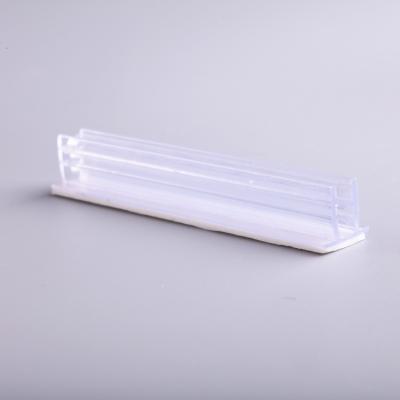 China Supermarket 25mm Length Plastic PVC Price Tag Holder Clip For Supermarket Shelf for sale