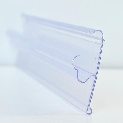 China Supermarkt Plastic Supermarket Shelf Data Strip Shelf Talker Embedded Brackets For Supermarket Shelf for sale