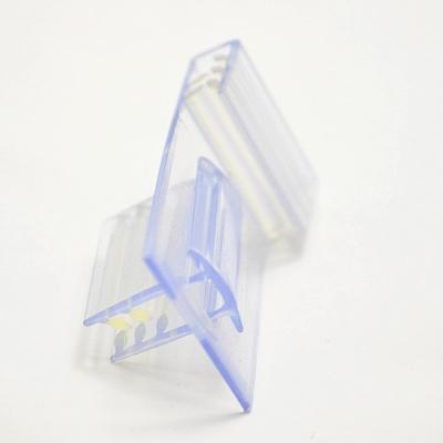 China Supermarkt PVC PLASTIC Promotional Display Label Holder For Supermarket Shelves for sale