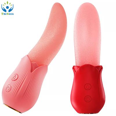 China Tongue Licking Vibrator, Vaginal Nipples Clitoral Stimulator Rechargeable Waterproof Adult Sex Toys for Women Couples for sale