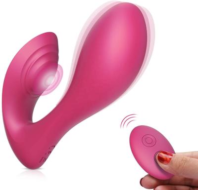 China 2023 Clitoral Sucking Clitoris and G-Spot Stimulation Wearable Dildos Couple Vibrators with 10 Suction Vibrator for sale