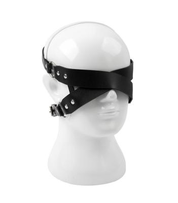 China Blindfolds Bondage Women SM Leather Sexy Mask Flirt Toys Adjustable Sex Mask Harness Punk Fetish Sexy Cosplay Face Mask Sex Toys for sale