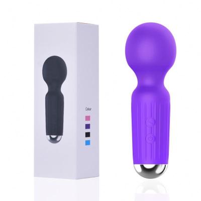 China AV Personal Massage Wand Massager Powerful Vibrating Patterns 20 Speeds Body Massager Cordless USB Rechargeable Mini Vibrators for sale