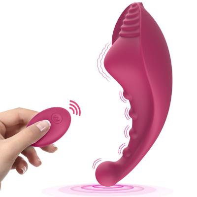 China 10 Vibration Modes Wireless Remote Control Wear Vibrator Invisible Clitoris Panties Massager for Women for sale