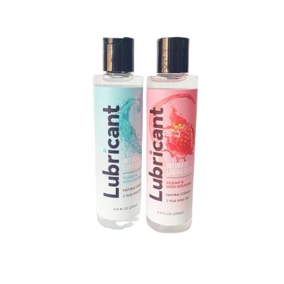 China 200ml private label customized personal lubricant water based strawberry oral sex lube for sale