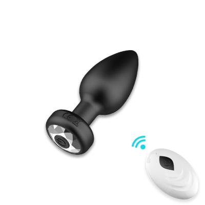 China 2024 Woman Remote Wireless Electric Shock Butt Plug Soft Silicone Adult Male Anal Plugs Masturbation Vibrator sex toys for sale