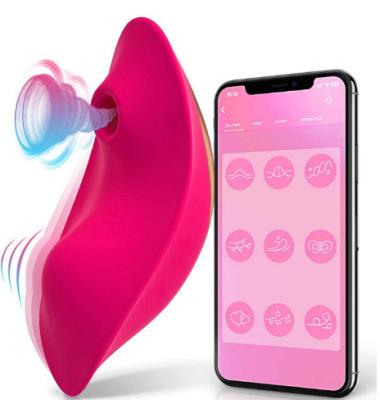 China App Control 9 Vibration & Suction Modes egg Clit Sucker Nipple Stimulator Wearable Panty Vibrator sex toys for women for sale