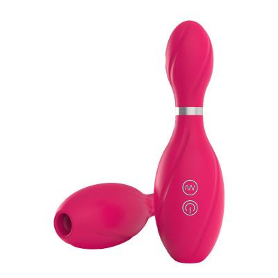 China 2024 Wholesale Bowling Ball 10 Vibrating Sucker Wand Massager Strong Sucking Vibrator For Woman for sale