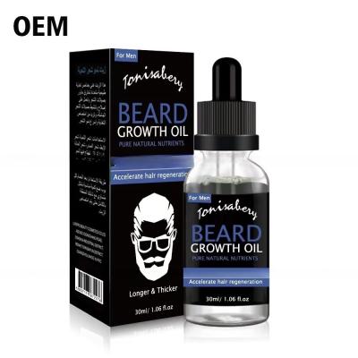 China Private label natural plant beard growth beard oil set for men for sale