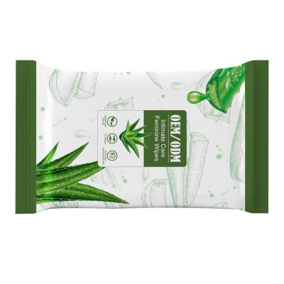 China Private label flushable feminine intimate yoni wipes for sale