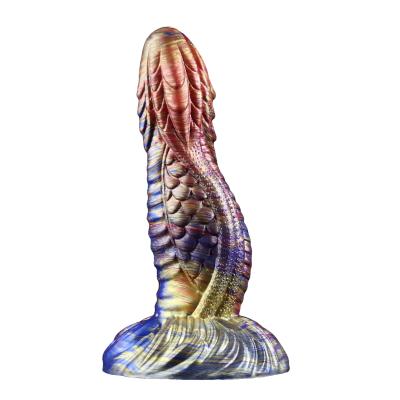 China Colorful silicone animal monster dildo realistic suction cup Anal dragon dildo adult penis Cock female masturbation for sale