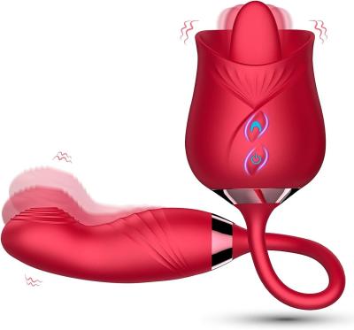 China 10-Frequency Modes Flap Patting Function Vaginal Clitoris Stimulation Rose Vibrator Suction and Thrusting Adult Toys for Women for sale