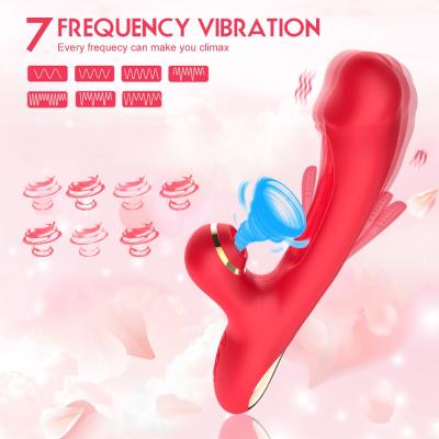 China Female Multi Function rabbit dildo massager toy g-spot clitoral g spot massage tongue licking women sucking vibrator for sale