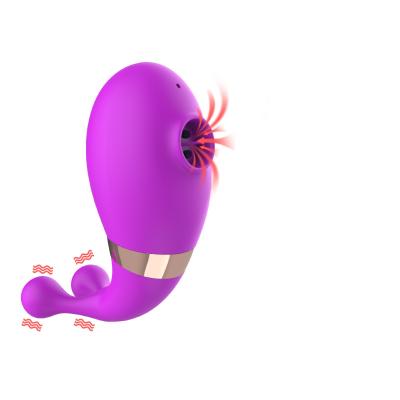 China Magnetic wear purple and pink little whale vibrator female masturbators suck vibrations for sale