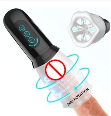 China Hot Sell Adult Toys Automatic Hand Free Oral Sucking Rotation Masturbator Cup For Men Adult for sale