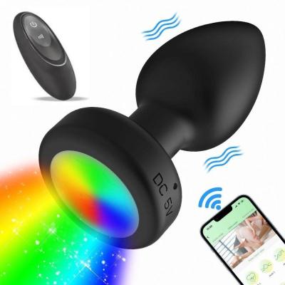 China Vibrating Butt Plug 10 Vibration Modes Rotate Design Soft Prostate Massager Anal Plug For Men and Women for sale