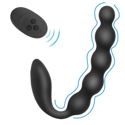 China 10 frequency vibration Wireless Remote Control Prostate Massager Anal bead wireless remote for sale