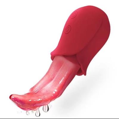 China Rose Vibrator Clitoral Sucking Vibrator Clit Sucker Nipple Stimulator Massager Rose Tongue Vibrator for sale