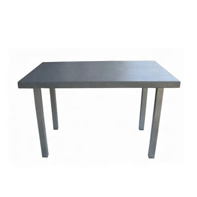 China Stocked Rectangle Vein Wood Look Concrete Table Top For Outdoor Use for sale