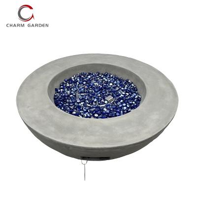 China Modern Reflective Fire Pit Glass Glass For Gas Fire Pit Tables Luminous Crushed Fire Pit Glass for sale