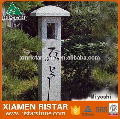 China G603 G623 G654 G682 Granite Stone Garden Natural Stone Lantern for sale