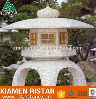 China Yukimi Garden Granite Stone Outdoor G603 G623 G654 G682 Stone Lantern Japanese Style for sale