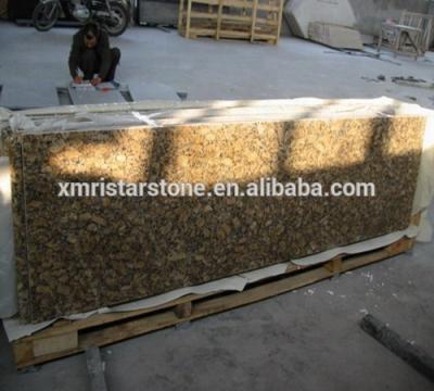 China Durable High Quality Giallo Fiorito Granite Kitchen Worktop And Countertop for sale