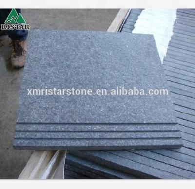 China Exterior and garden paving cheap price zhangpu black basalt stone tiles, paving stone for sale