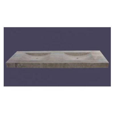 China Modern High Quality Marble Stone Basins And Desgin Double Stone Bathroom Sinks RST-SB042 for sale